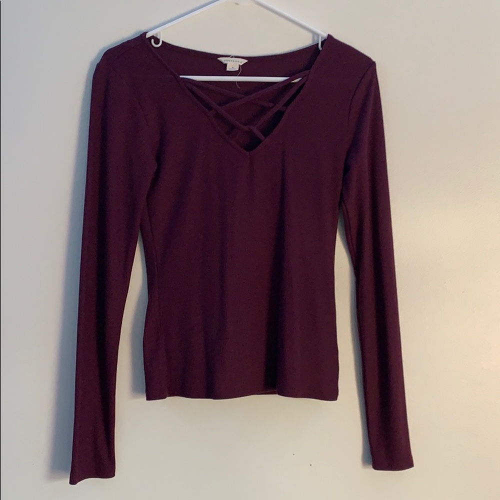 Purple Long sleeved t-shirt